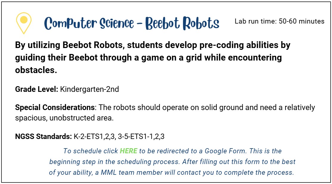 Computer Science - Beebot Robots