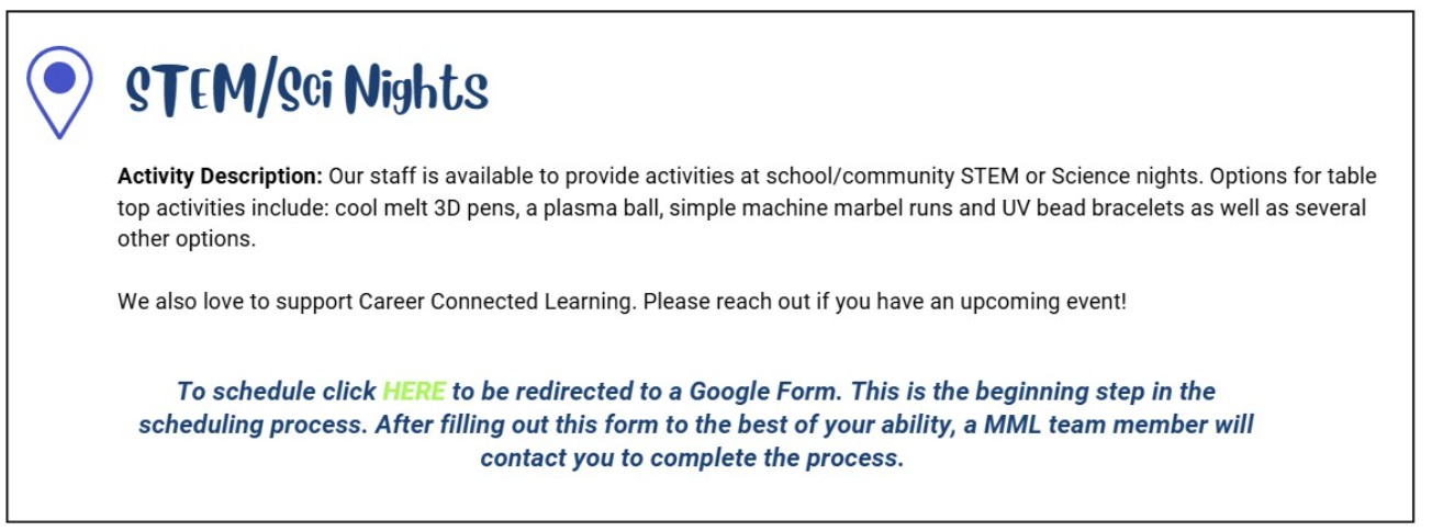 STEM or Science Nights